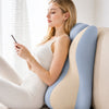 Multifunctional Memory Foam Reading Pillow with Ergonomic Neck Support