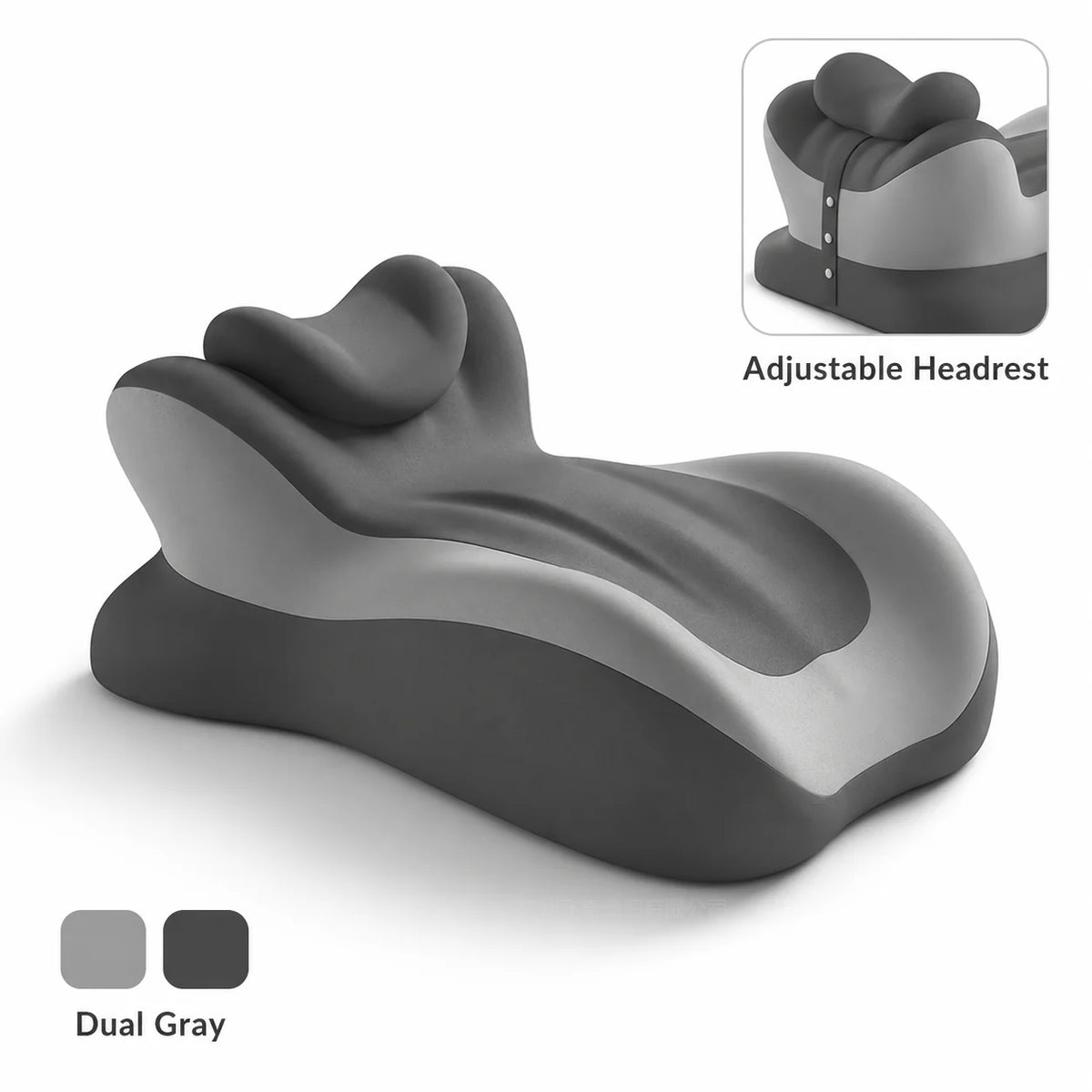 Multifunctional Memory Foam Reading Pillow with Ergonomic Neck Support