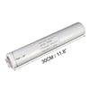 A roll of white cold water soluble film embroidery stabilizer with dimensions 30cm or 11.8 inches.