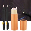 A set of fabric marking chalk pens in black and orange packaging with tips for sewing and quilting