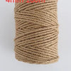 A spool of 4mm 100m natural hemp jute rope used for home decor and crafting.