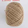 A ball of 1.5mm 100m natural hemp jute rope used for home decor and crafting.