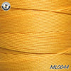 A spool of bright orange waxed thread embroidery cord labeled ML0044.