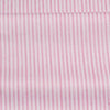 Pink floral and stripe cotton twill fabric with vertical stripes for sewing and DIY projects