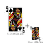 A set of four DIY iron-on clothing patches featuring various playing card designs.