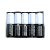 A pack of ten color polyester sewing thread spools in a black plastic tray.