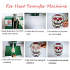 Instructions for using a heat transfer machine to apply clothing patches onto fabric.