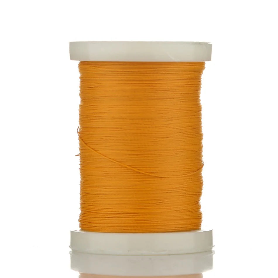 A spool of 150M multi-braided polyester fishing line in bright orange.