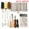 Kit G 48 pieces of various hand tools including needles and craft implements