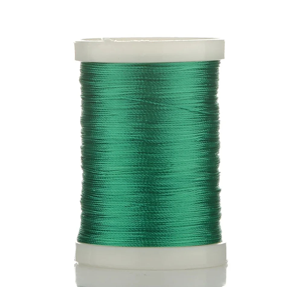 Spool of 150M multi-braided polyester fishing line in green