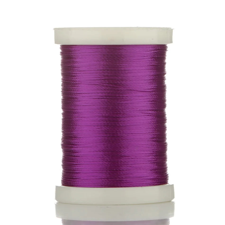 A spool of 150M multi-braided polyester fishing line in vibrant purple.