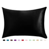 Black luxury satin pillowcase for hair and skin