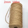 A spool of 2mm 100m natural hemp jute rope used for home decor and crafting.