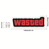 Black and red letter printed non-slip absorbent floor mat with dimensions 140cm x 55.1in and thickness 50cm/19.6in