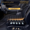 Close-up of an adjustable seat cushion providing pressure relief for the tailbone and hips in a car interior.