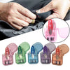 A collection of portable sewing kits in various colors including pink, green, blue, purple, and orange.