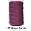 A spool of 1.5mm Ice Silk crochet yarn in Grape Purple color.