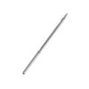 A silver leather sewing awl used for stitching and crafting.