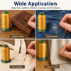 Rolls of heavy duty 3-ply nylon sewing thread used for leather, denim, canvas, and curtain repairs