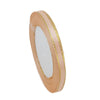Roll of 6mm gold-edged satin ribbon for gift wrapping and crafts
