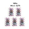 50 pieces of HA x 1 11/75 sewing machine needles in clear packaging.