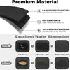 Black silicone mats for water and coffee absorption with non-slip backing
