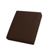 A dark brown removable elastic sofa seat cushion cover.