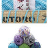A pile of multicolored premium milk cotton yarn balls used for knitting and crochet projects.