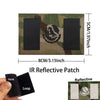 IR Reflective Patch featuring a Mexican flag eagle design on a camouflage background