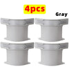 Four gray invisible bedsheet corner tightener clips shown individually.
