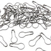 A pile of colorful safety bulb pins for knitting and sewing used for various crafts.