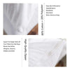 White pillow protector cover showing a high-quality zipper seal for bed bug protection