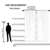 A set of two sheer white curtains shown in a full-length view with measurements for height and width.