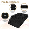 Black elastic waist extender belt with four mediation outlets and a large button design
