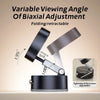 Folding and retractable magnetic phone stand with a variable viewing angle adjustment.