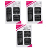 Packaged set of 55 elegant silver eye sewing needles with a jumbo set included