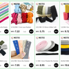 Assortment of colorful elastic stretch ribbons in various colors and widths for sewing and craft projects