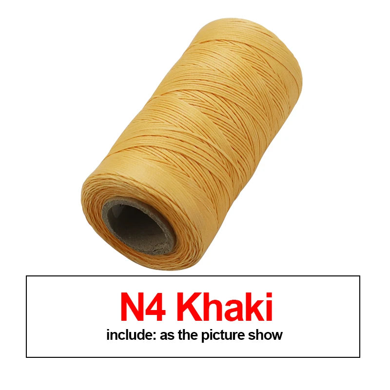 Roll of N4 Khaki waxed thread for leather and crafting