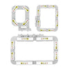 A set of magnetic embroidery hoops for Brother and Baby Lock machines in light gray.