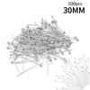 100 pieces of 30mm stainless steel ball head pins for jewelry making