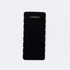 Black thick protective kneeling mat designed for use on hard floors