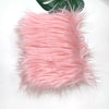 Pink faux fur plush fabric for sewing and crafting