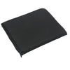 Black ergonomic cooling seat cushion with a textured surface.