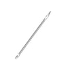 A silver leather sewing awl and stitching kit tool.