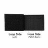 Black embroidered combat patch badge shown from the loop side and hook side.
