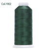 Spool of dark green embroidery thread labeled Col.1902