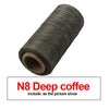 Roll of N8 Deep coffee waxed thread for leather and crafting