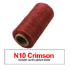 A roll of N10 Crimson waxed thread for leather and crafting.