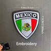 Embroidery of the Mexico flag eagle tactical patch with dimensions 7cm/2.76 inch