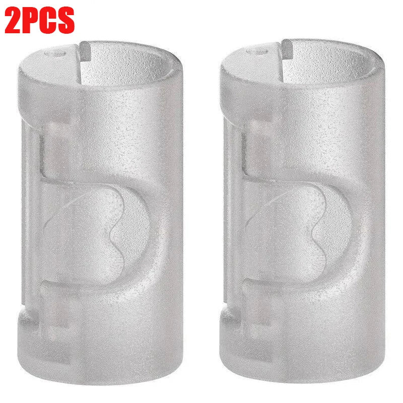 Two silver non-slip bed sheet grippers with adjustable clips shown side by side